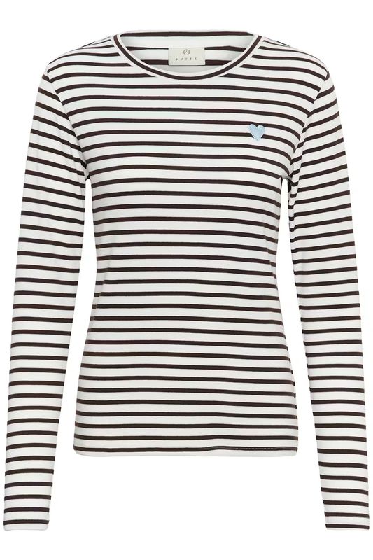 KA Liddy T-shirt, Chalk/Brown