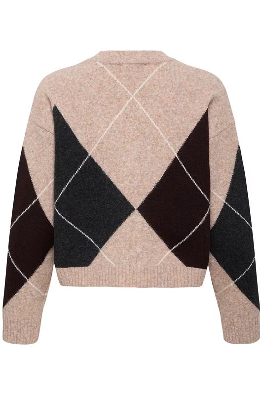 BYosmilla Cardigan, Brun/beige/natur/grå