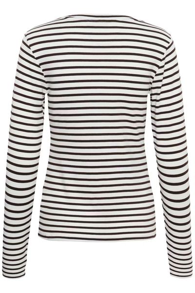 Hovedbilde KA Liddy T-shirt, Chalk/Brown