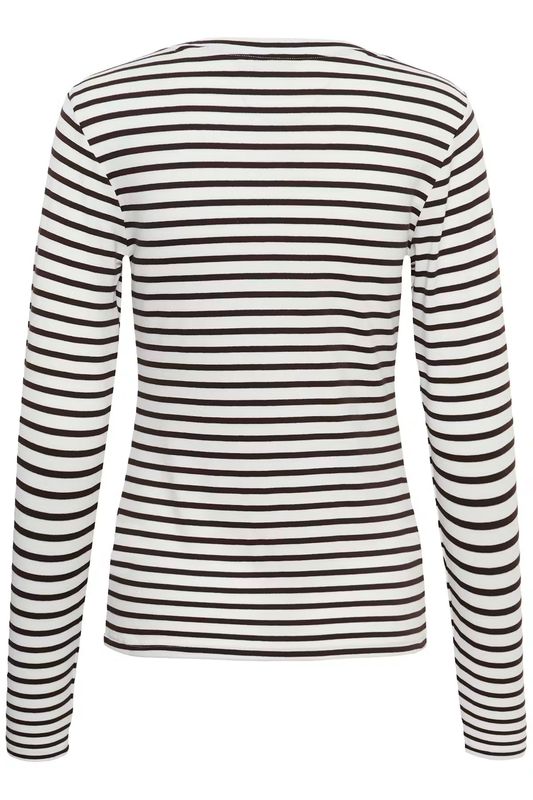 KA Liddy T-shirt, Chalk/Brown