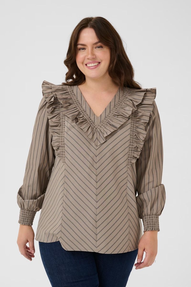 KC Jerria bluse, morel/black coffee