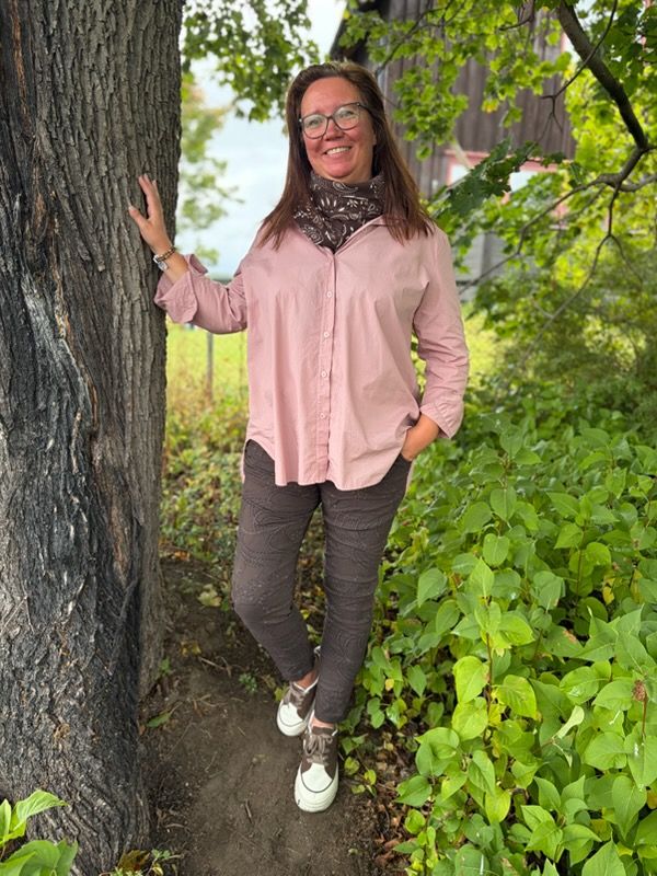 Helga Oversized skjorte, gammelrosa