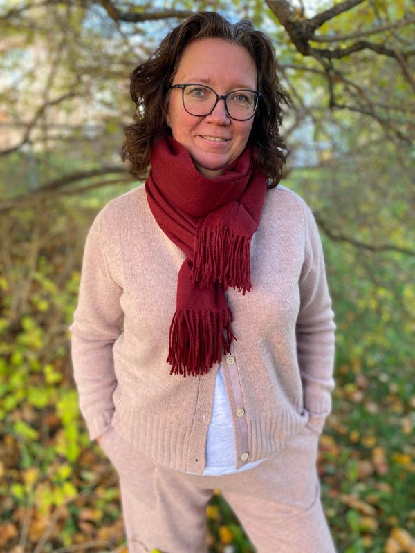 Cara Wool Cardigan, Old rose