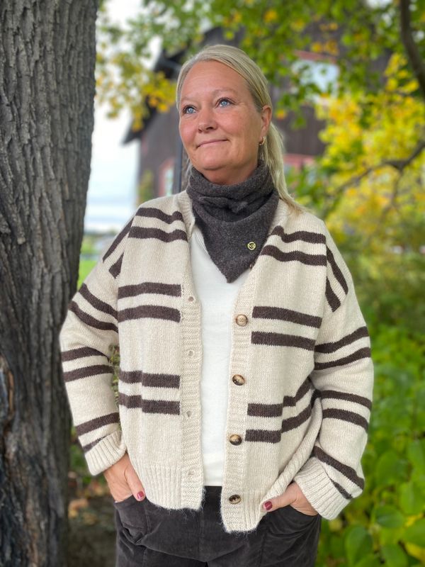 Zelma Knit Cardigan, Beige