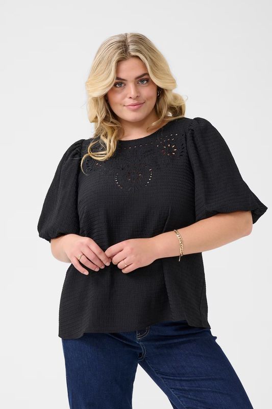 KC Melana bluse, svart