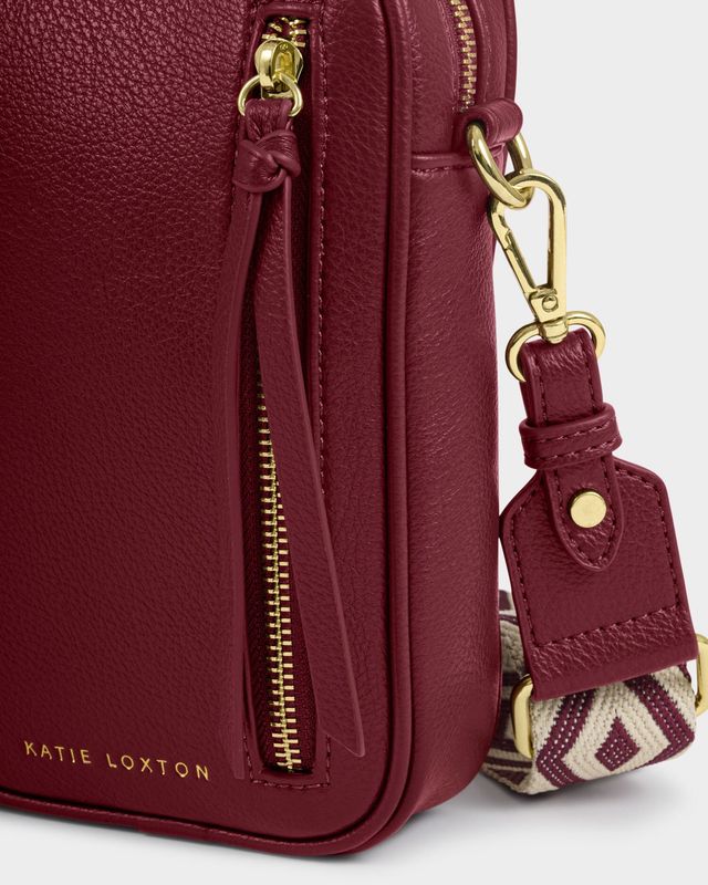 HALLIE Small Crossbody Bag, cherry