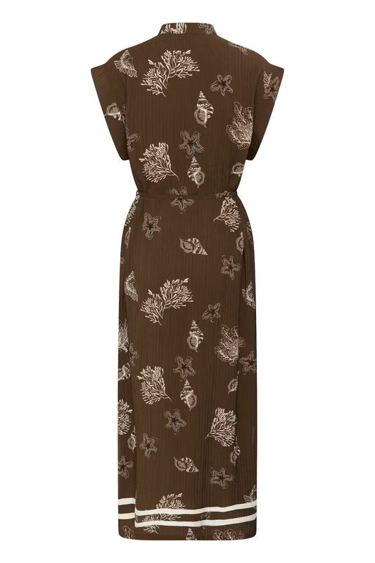 Rosashell SZ kjole, fugde/sea shell/brown