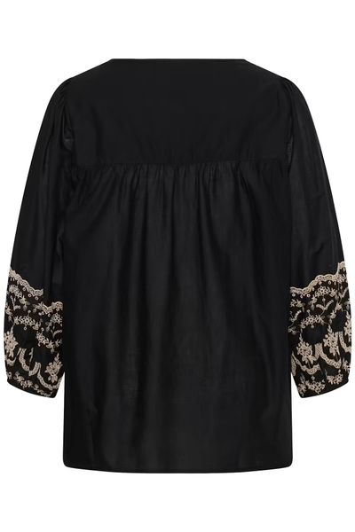 Hovedbilde KC Kit bluse, Black deep/beige