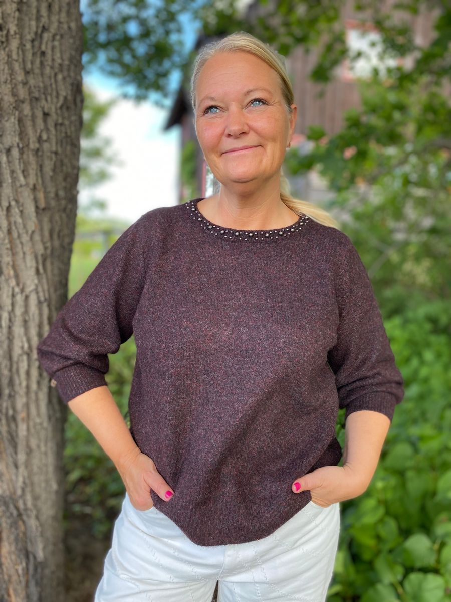 KA Selly Pullover, Fugde melange