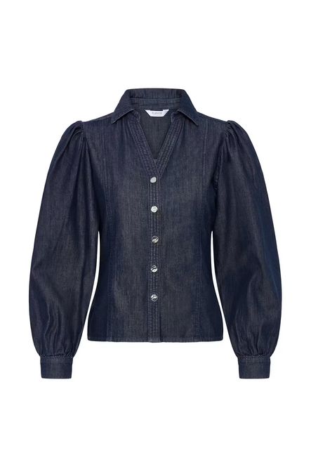 Hovedbilde BY Kalla denim skjorte, Dark blue denim