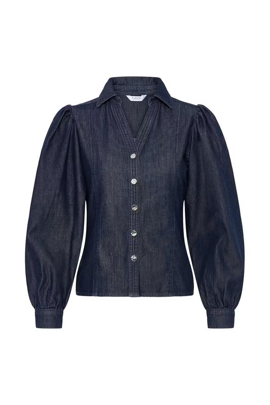 BY Kalla denim skjorte, Dark blue denim