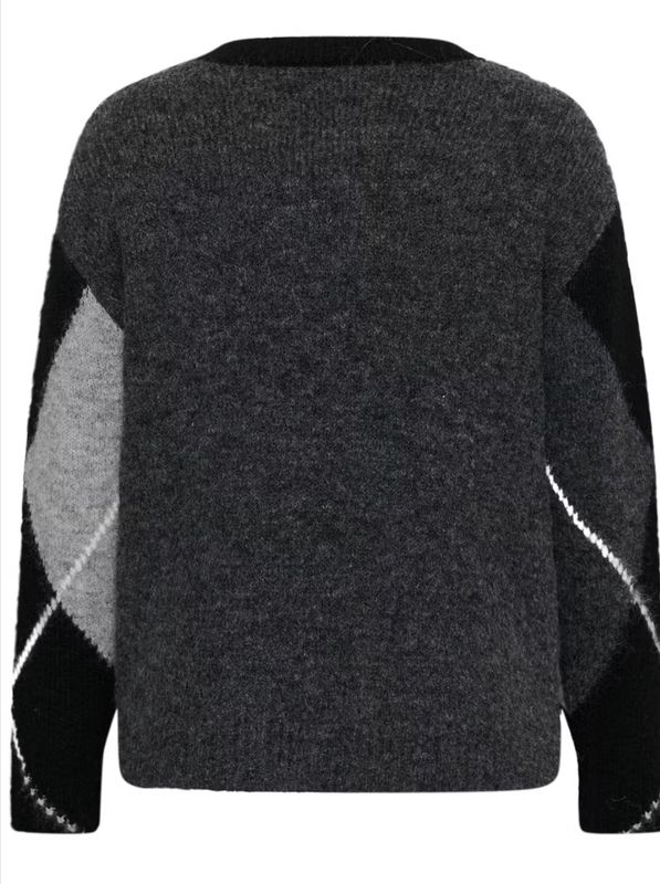 KCkit Pullover grey melange/black 