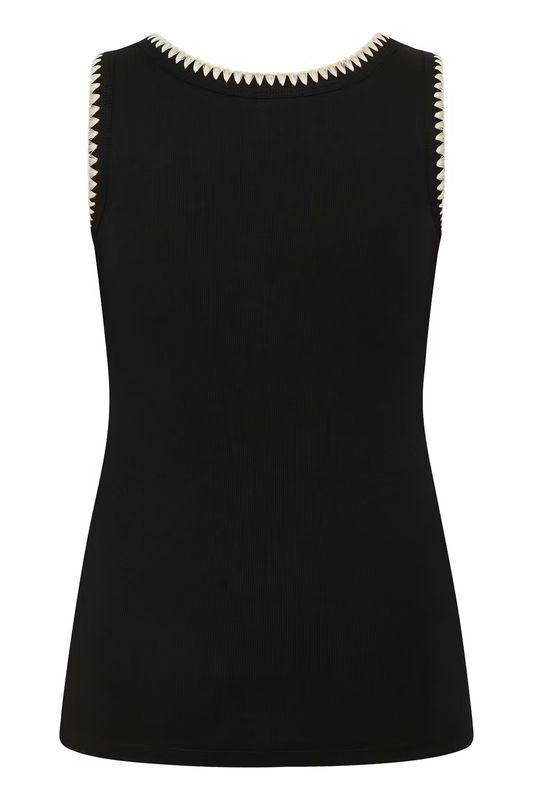 KC Carina Tank topp, Black deep