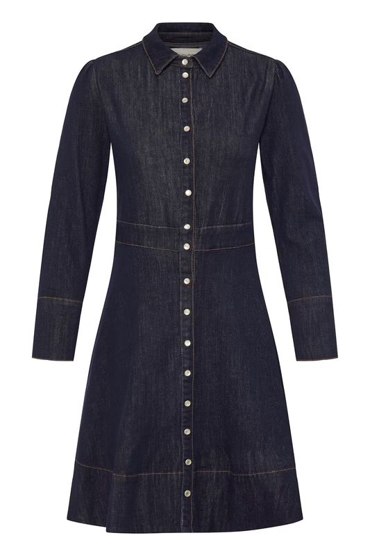 BY Kanea denim kjole, dark blue denim