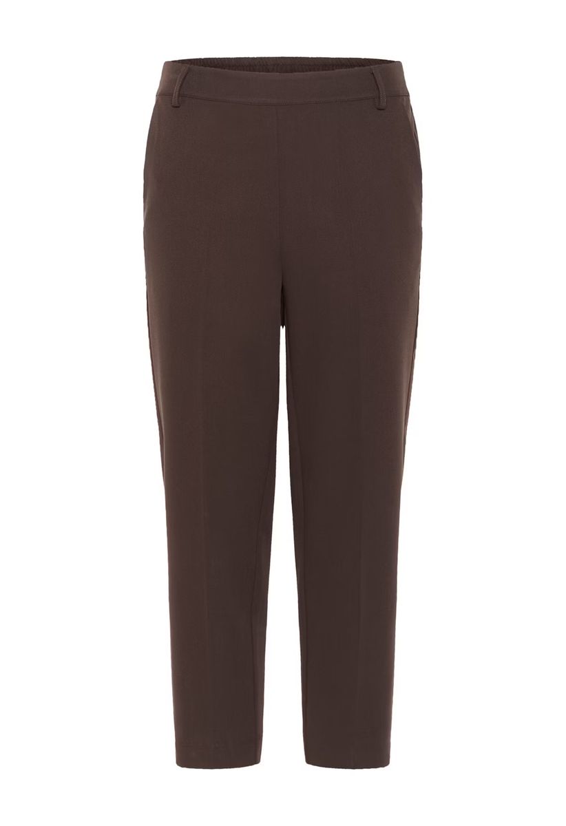 KA Sakura HW Cropped Pants, Black coffee