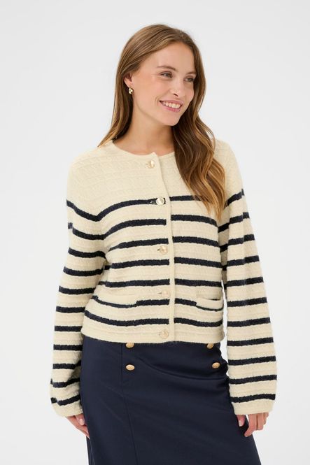 Hovedbilde Olena SZ Cardigan, beige/marine