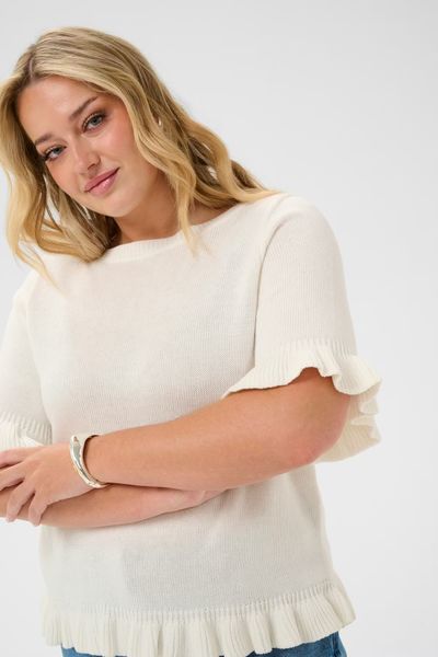 Hovedbilde KC Lindsy Knit Pullover, Chalk