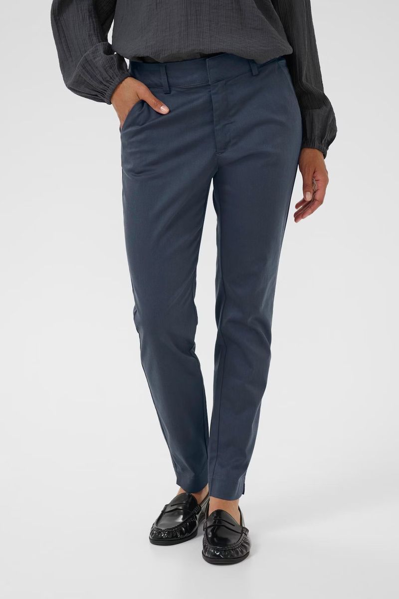 KA Lea 7/8 Chino Pant, Black Oyster