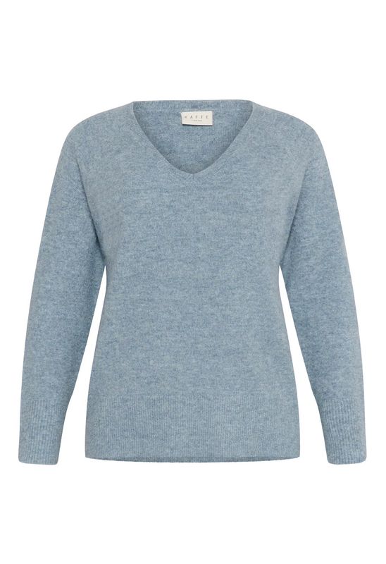 KCniela V-neck Pullover, Windward Blue Melange