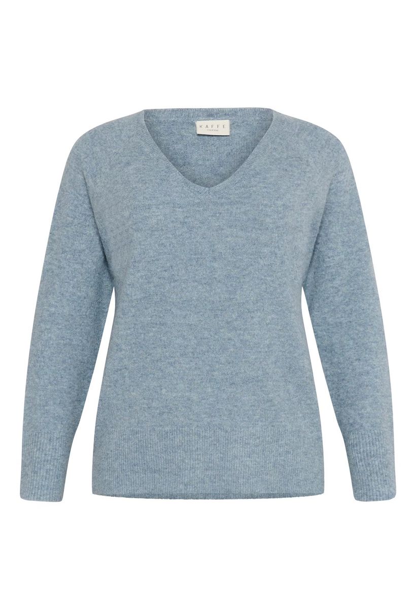 KCniela V-neck Pullover, Windward Blue Melange